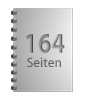 Broschüre mit Metall-Spiralbindung, Endformat DIN A7, 164-seitig