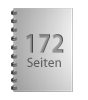 Broschüre mit Metall-Spiralbindung, Endformat DIN A7, 172-seitig