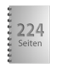 Broschüre mit Metall-Spiralbindung, Endformat DIN A7, 224-seitig