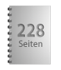 Broschüre mit Metall-Spiralbindung, Endformat DIN A7, 228-seitig
