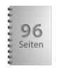 Broschüre mit Metall-Spiralbindung, Endformat DIN A7, 96-seitig