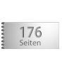 Broschüre mit Metall-Spiralbindung, Endformat DIN lang quer (210 x 105 mm), 176-seitig