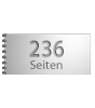 Broschüre mit Metall-Spiralbindung, Endformat DIN lang quer (210 x 105 mm), 236-seitig