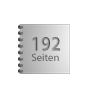 Broschüre mit Metall-Spiralbindung, Endformat Quadrat 10,5 cm x 10,5 cm, 192-seitig