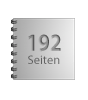 Broschüre mit Metall-Spiralbindung, Endformat Quadrat 14,8 cm x 14,8 cm, 192-seitig