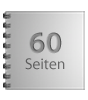 Broschüre mit Metall-Spiralbindung, Endformat Quadrat 21,0 cm x 21,0 cm, 60-seitig