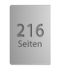 Broschüre mit PUR-Klebebindung, Endformat DIN A5, 216-seitig